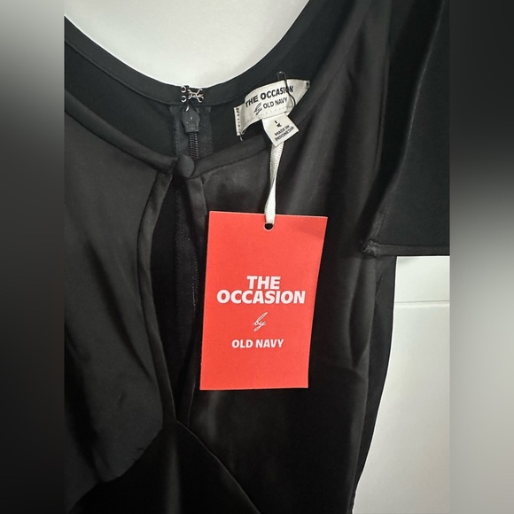 *NEW* Women’s The Occasion Flutter-Sleeve Keyhole Satin Maxi Dress - Size L - Picture 5 of 6